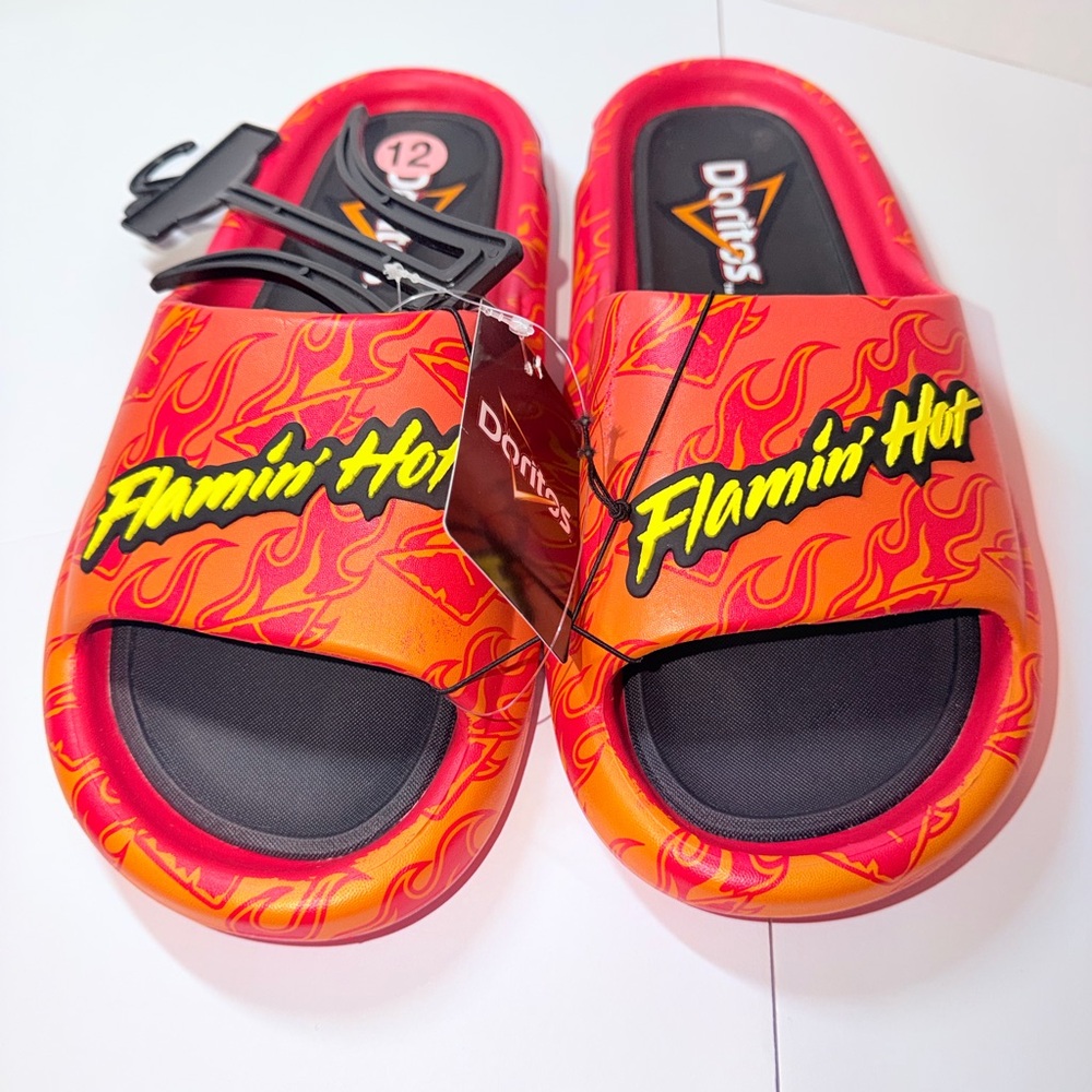 Pepsi Kids' Flamin' Hot Slide Sandals - Red/Orange